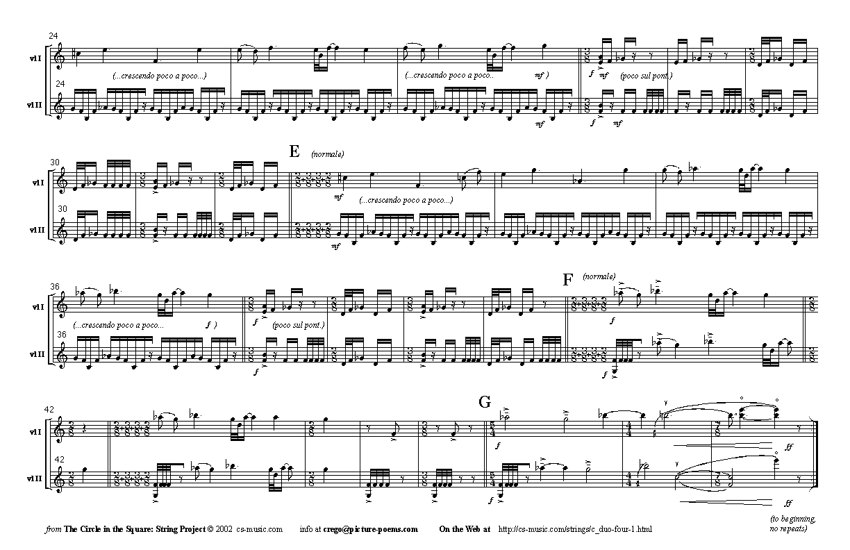 Page 2 of Cheltenham Duo IV: two violins