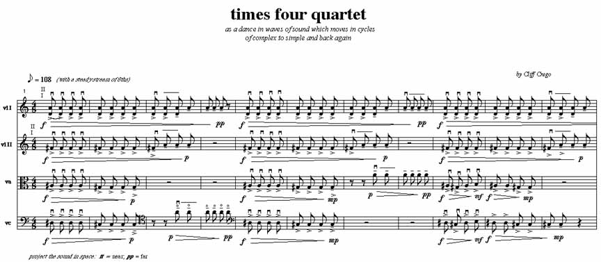 Page 1 of The Times Four Quartet