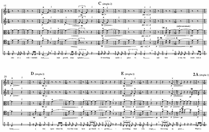 Page 2 of On the Wayside for Piano Quintet