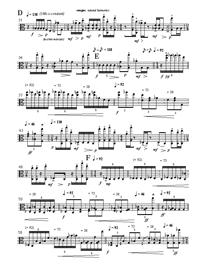 Page 2 of m : for viola solo