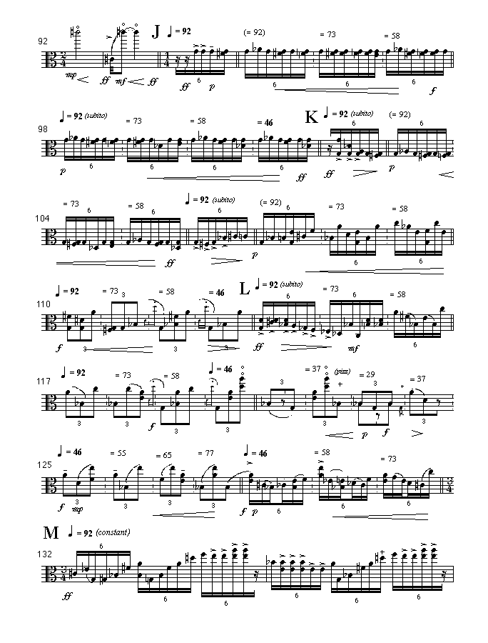 Page 4 of m | frame I | for viola solo