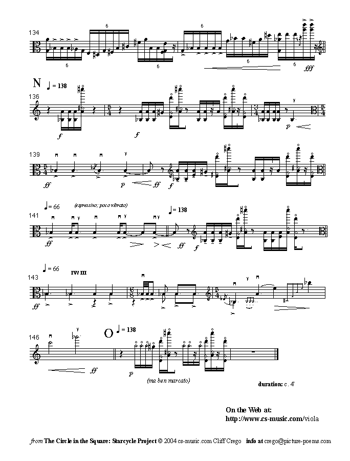 Page 3 of m | frame I | for viola solo