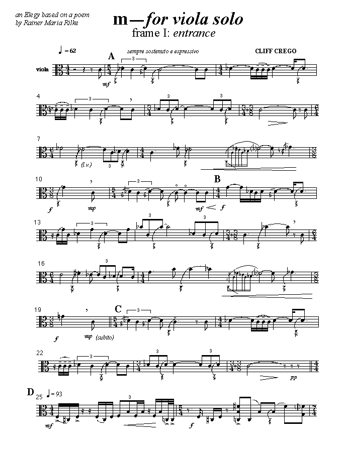 Page 1 m | frame I | for viola solo