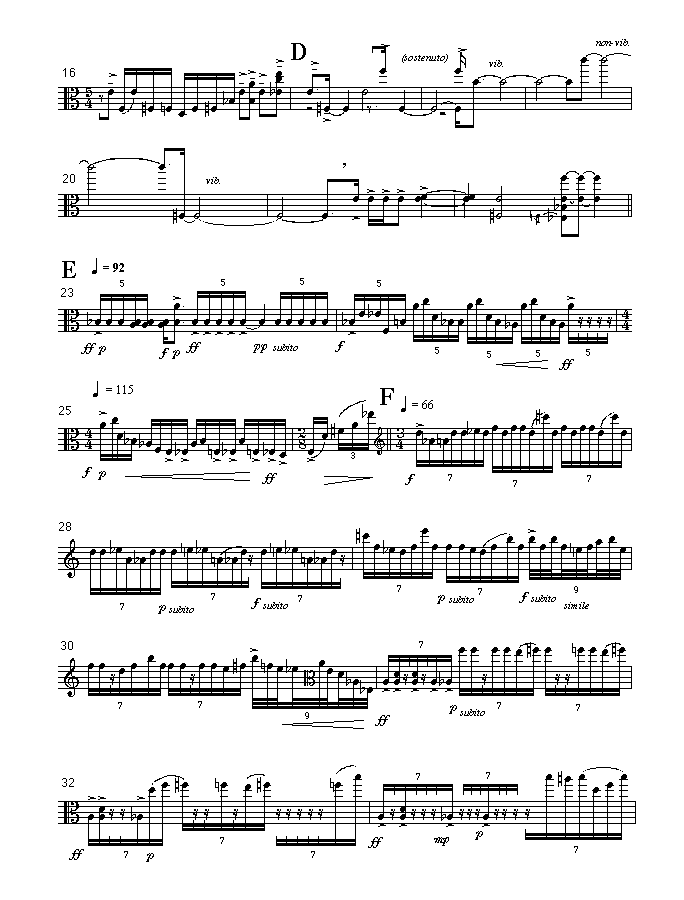 Page 2 m | frame IV | for viola solo