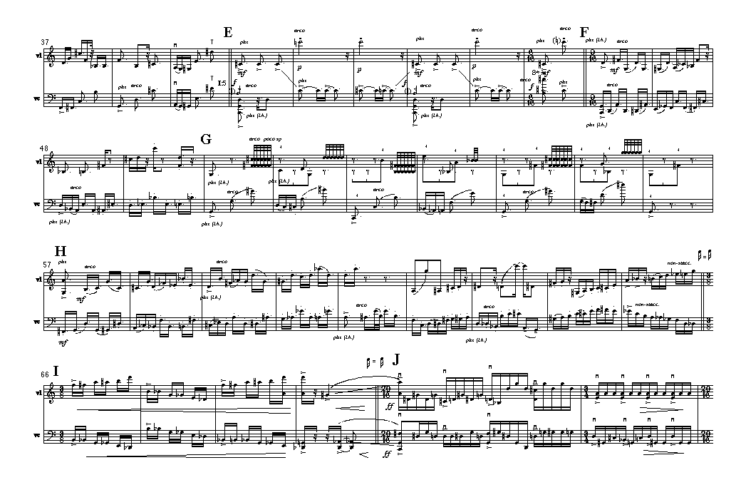 Page 2 BRECCIA | for violin & 'cello