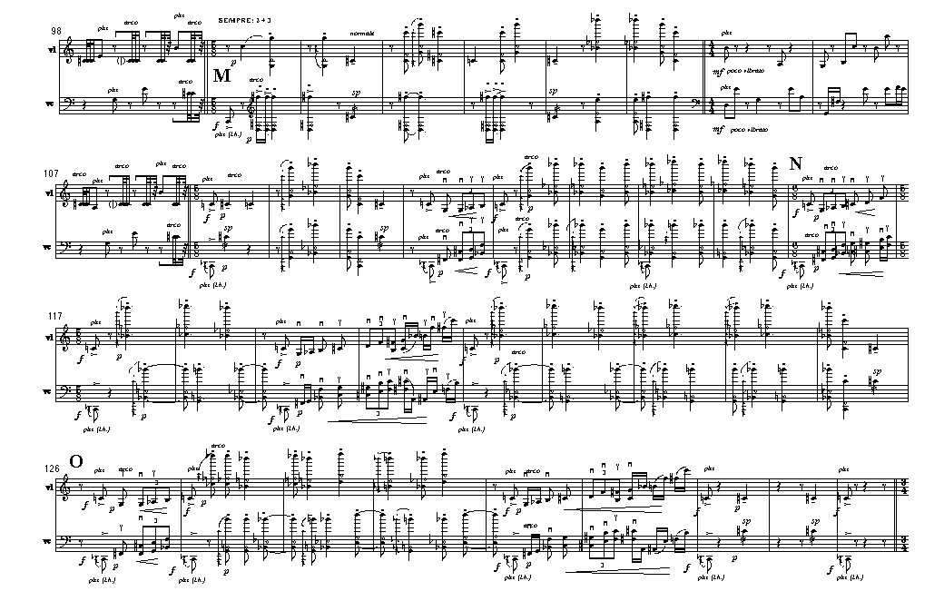 Page 4 BRECCIA | for violin & 'cello