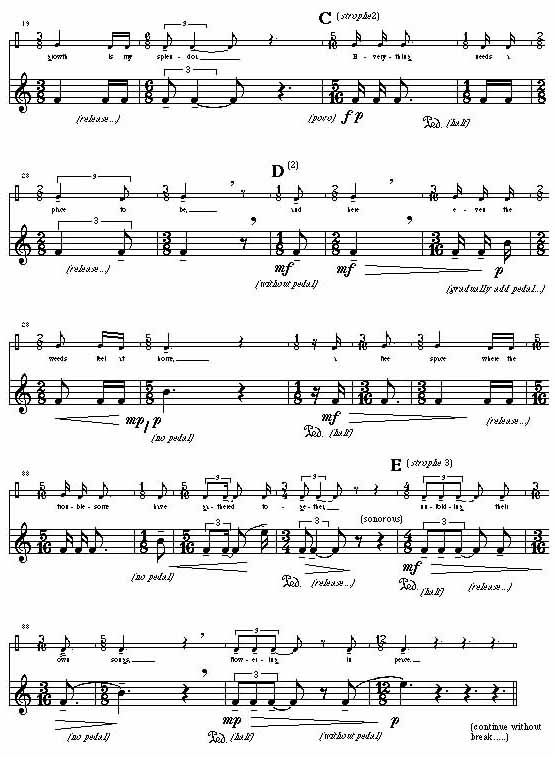Page 2 of On the Wayside: Piano Score