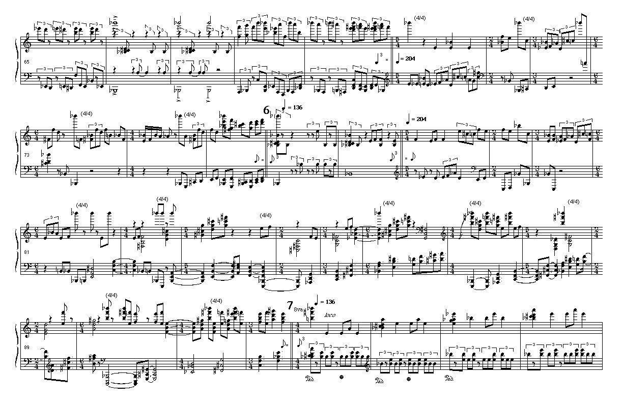 Page 3 of "Blue Monk" Variations